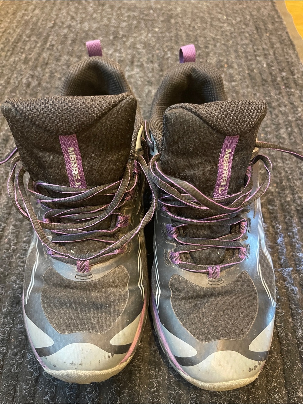 Merrell Women's Black and Purple Waterproof Outdoor Boots